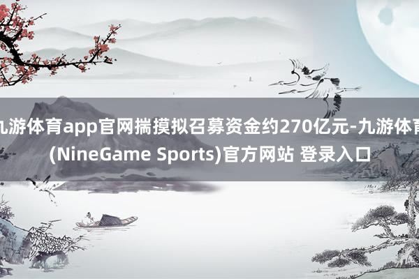 九游体育app官网揣摸拟召募资金约270亿元-九游体育(NineGame Sports)官方网站 登录入口